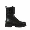 STUDIO ITALIA DOUBLE BUCKLE BOOTS BLACK