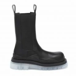Como Store STUDIO ITALIA CHUNKY BLACK BOOTS
