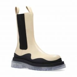 Como Store STUDIO ITALIA CHUNKY BEIGE BOOTS