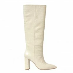 STUDIO ITALIA BEIGE CROCO BOOTS