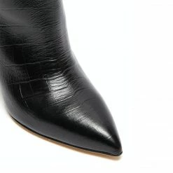 STUDIO ITALIA BLACK CROCO BOOTS