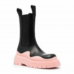 Como Store STUDIO ITALIA CHUNKY BLACK PINK BOOTS