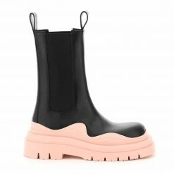 Como Store STUDIO ITALIA CHUNKY BLACK PINK BOOTS