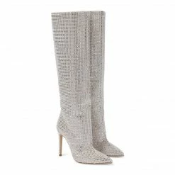 STUDIO ITALIA SILVER EMBELLISHED BOOTS
