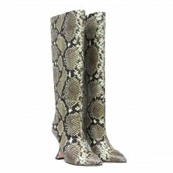 STUDIO ITALIA SNAKE PRINT BOOTS