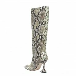 STUDIO ITALIA SNAKE PRINT BOOTS