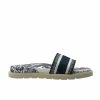 PUBLIC DESIRE TOILE BLUE SLIDES