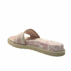 PUBLIC DESIRE TOILE PINK SLIDES