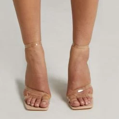PUBLIC DESIRE VALENTINA HEELS NUDE PATENT