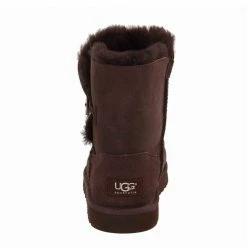 UGG BAILEY BUTTON BROWN