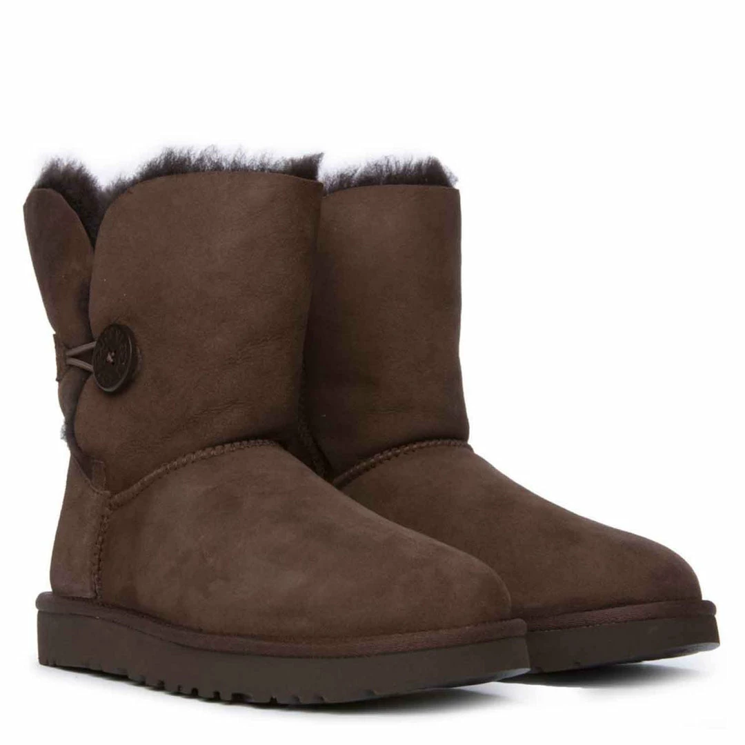 UGG BAILEY BUTTON BROWN