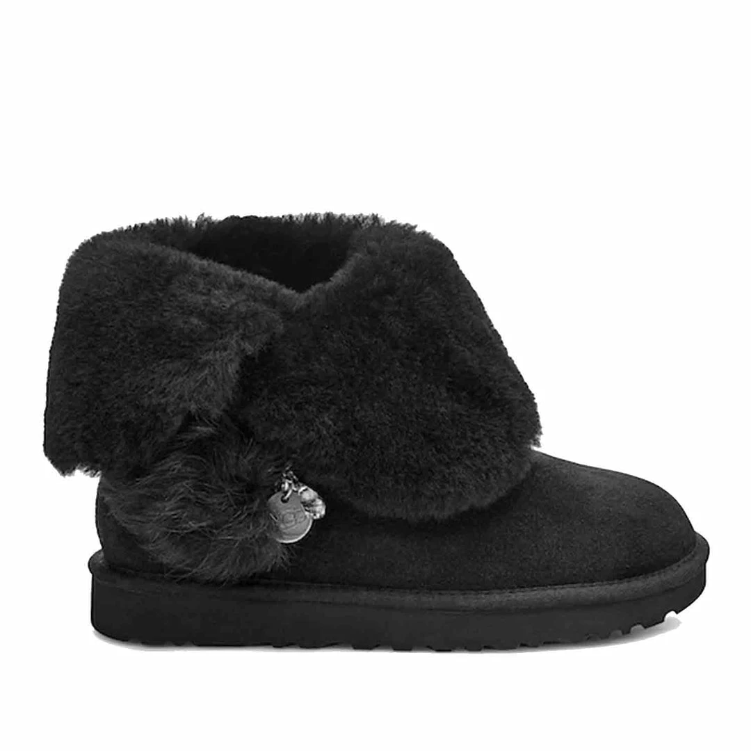 UGG CLASSIC MINI CHARMS BOOT BLACK