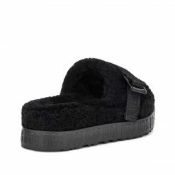 UGG FLUFFITA BLACK SLIDE