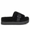 UGG FLUFFITA BLACK SLIDE