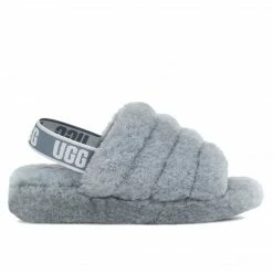 UGG FLUFF YEAH SLIDE ASH FOG