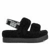 UGG OH FLUFFITA BLACK SLIDE
