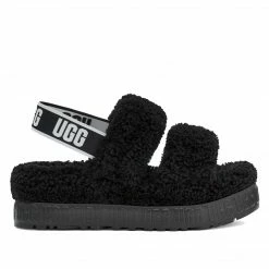 UGG OH FLUFFITA BLACK SLIDE