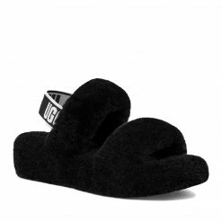 UGG OH YEAH BLACK SLIDE