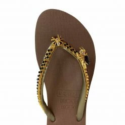 UZURII EMBELLISHED TAUPE SPIDER