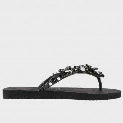 UZURII STELLA BLACK FLIP FLOP