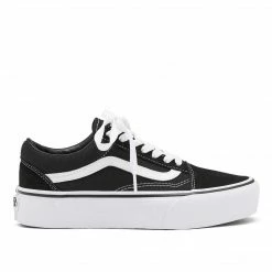Como Store VANS OLD SKOOL BLACK / WHITE PLATFORM Women