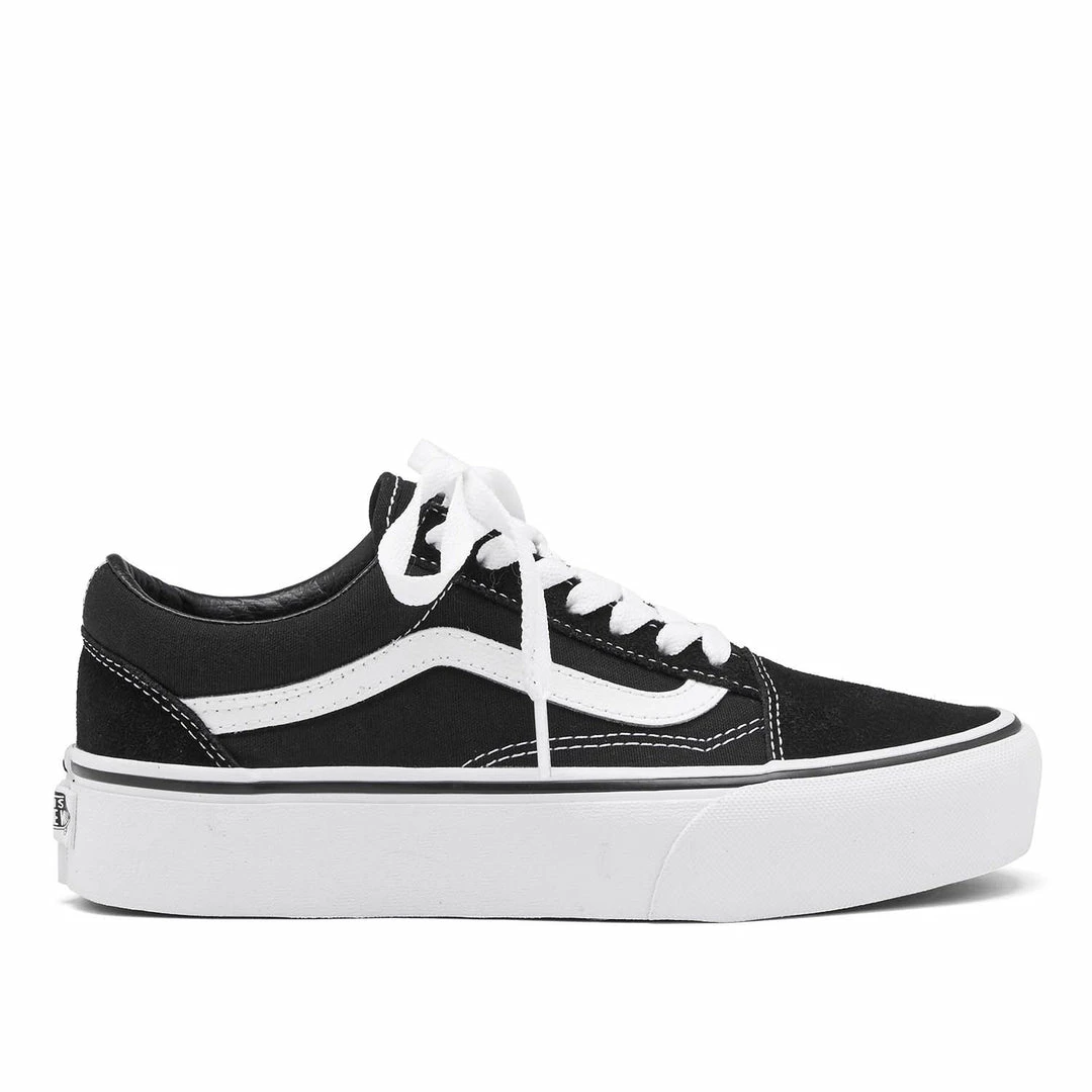 Como Store VANS OLD SKOOL BLACK / WHITE PLATFORM Women