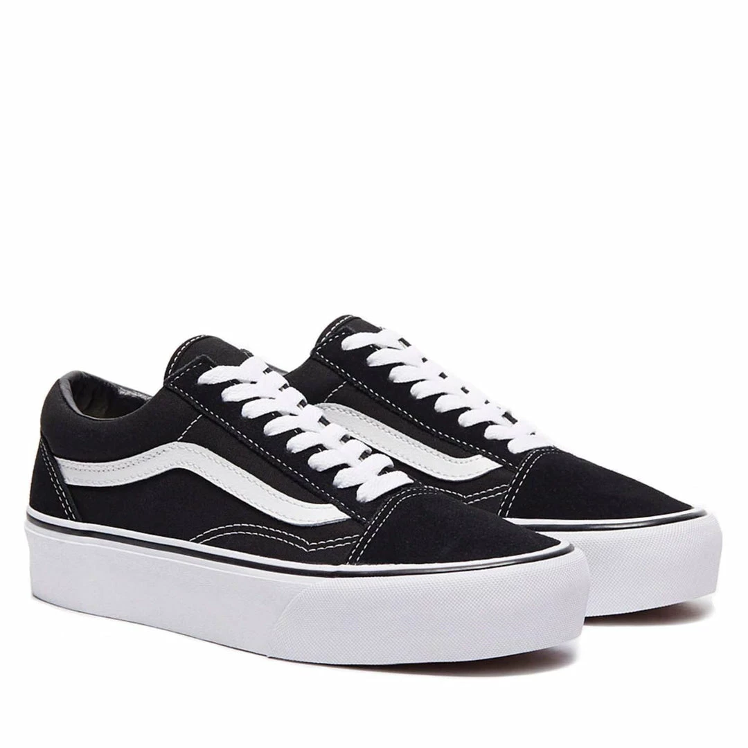 Como Store VANS OLD SKOOL BLACK / WHITE PLATFORM Women