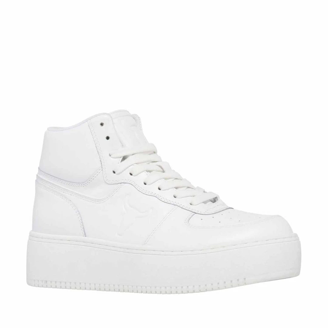 WINDSOR SMITH THRIVE WHITE LEATHER SNEAKER